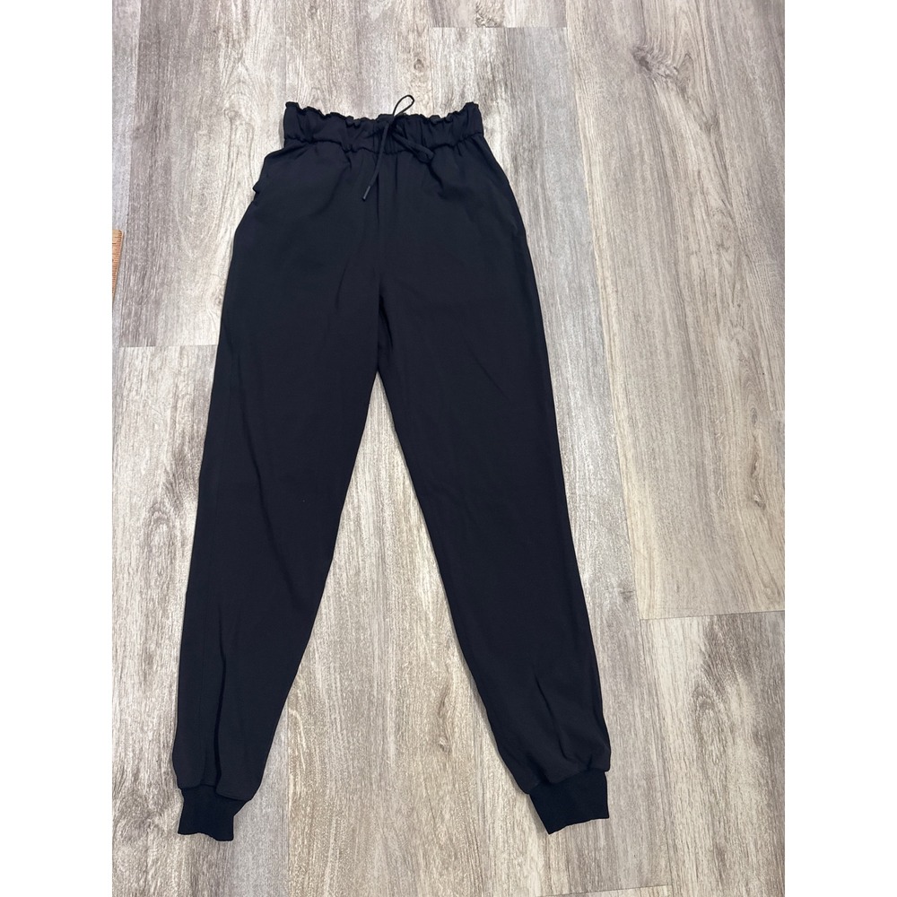 Lululemon Keep Moving Jogger High-Rise Black Luxtreme Pants Size 2 - Picture 2 of 8